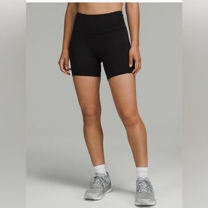 Lululemon Fast and Free High Rise Bike Shorts - 6” - Black